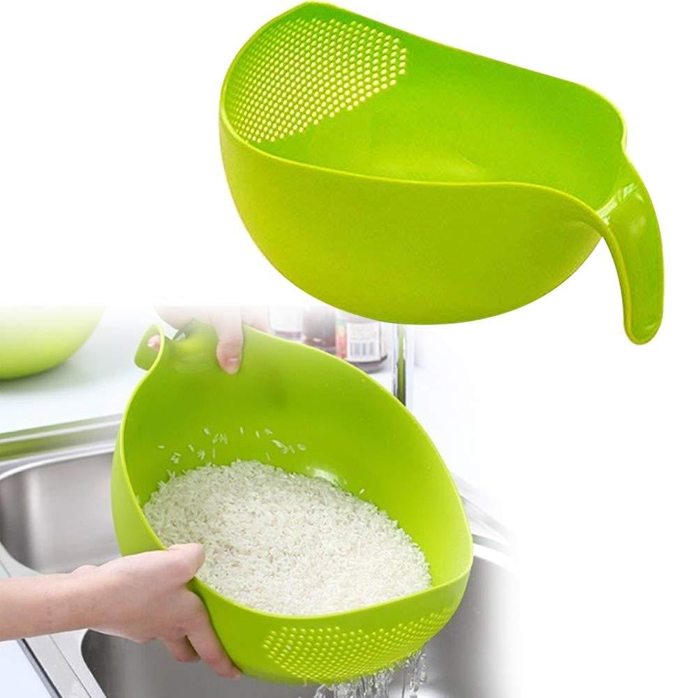 Rice Bowl Thick Drain Basket with Handle – Durable, Multi-Purpose Strainer
