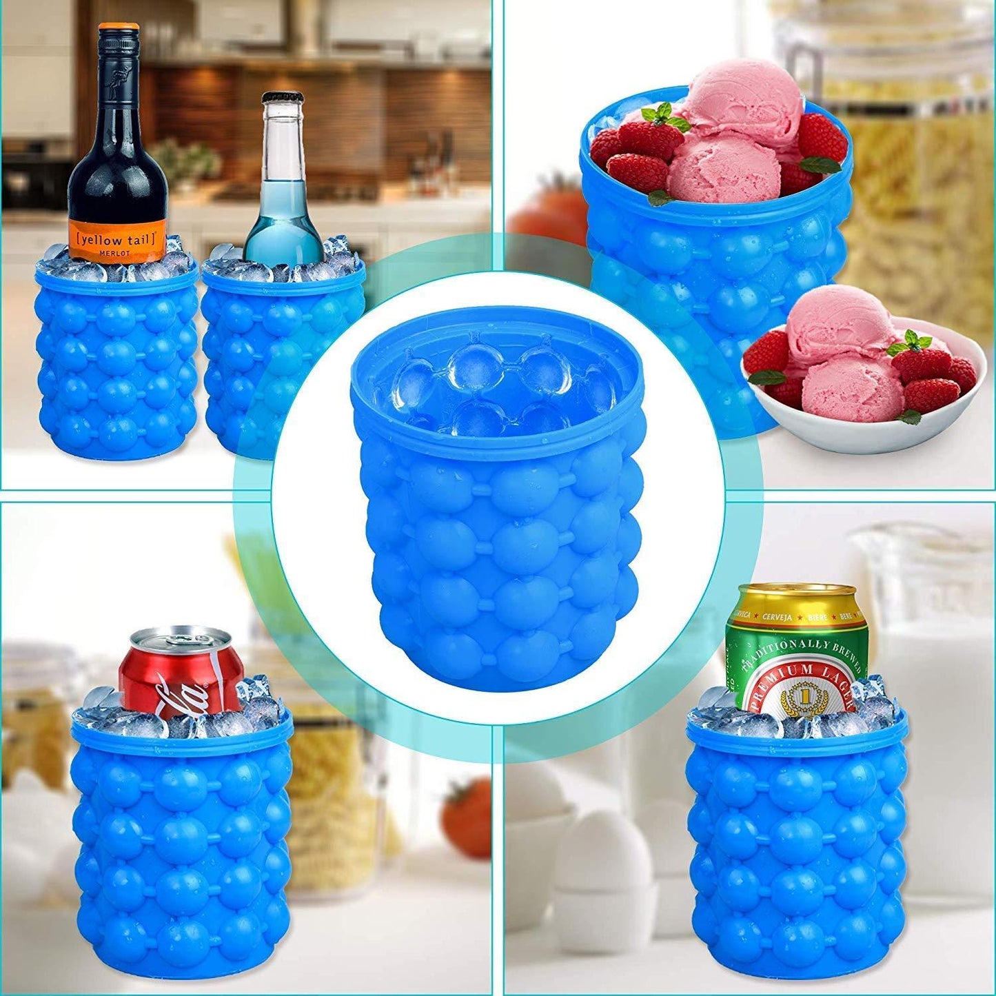 165 Silicone Ice Cube Maker - Flexible, BPA-Free, Easy-to-Use Tray