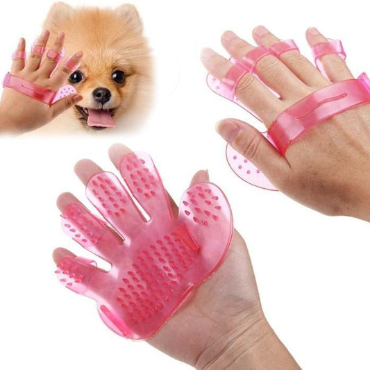 Rubber Pet Cleaning Massaging Grooming Glove Brush – Ultimate Pet Care