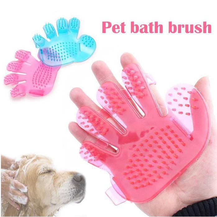 Rubber Pet Cleaning Massaging Grooming Glove Brush – Ultimate Pet Care