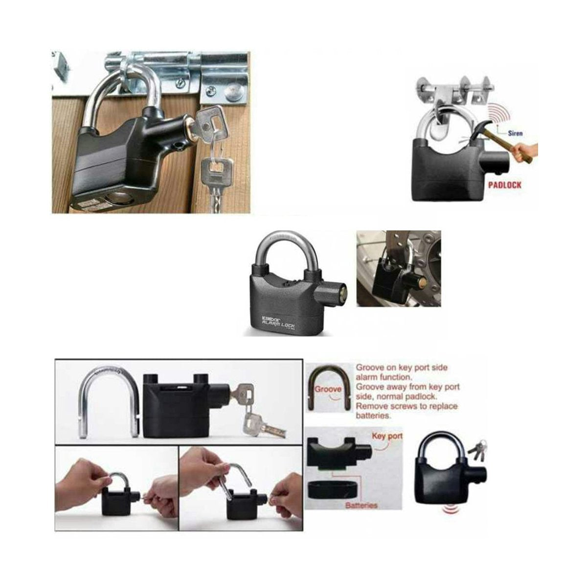 Anti-Theft Security Pad Lock with Smart Alarm – Ultimate Protection