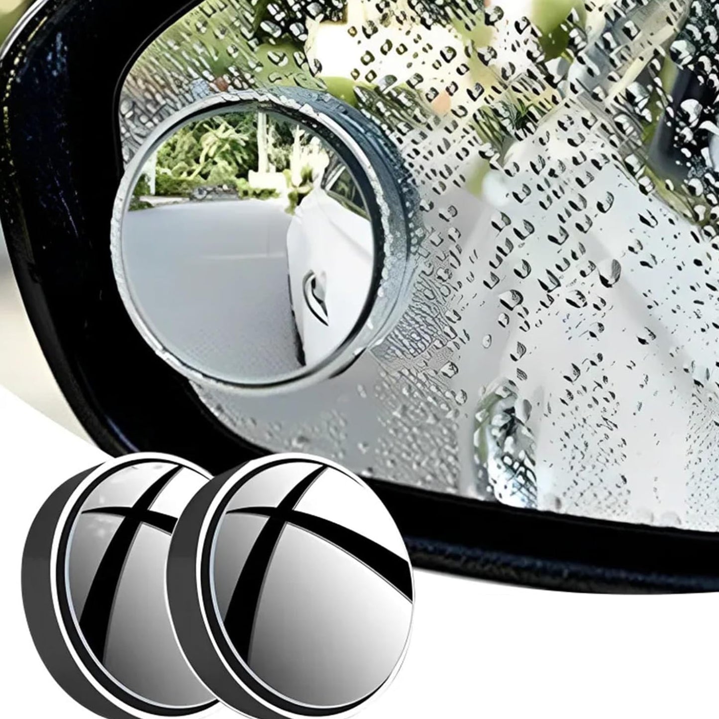 360° Blind Spot Mirror – Adjustable Wide-Angle Rearview Mirror (Pack of 2)