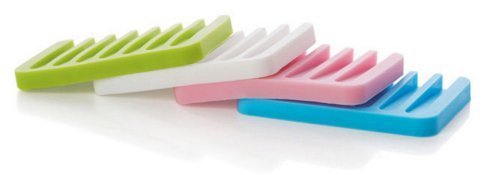 Silicone Soap Holder | Soap Dish Stand Saver Tray for Shower & Bathroom