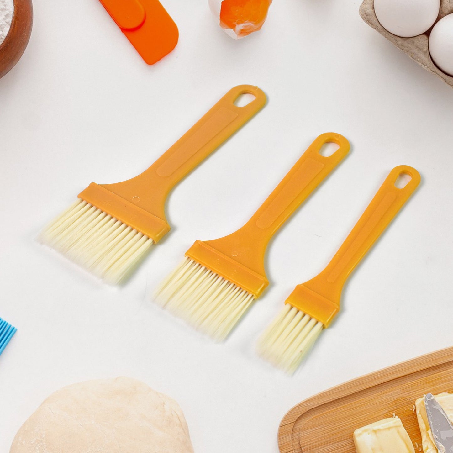 🍗 Multifunction Basting & Pastry Brush Set – 3 Pcs