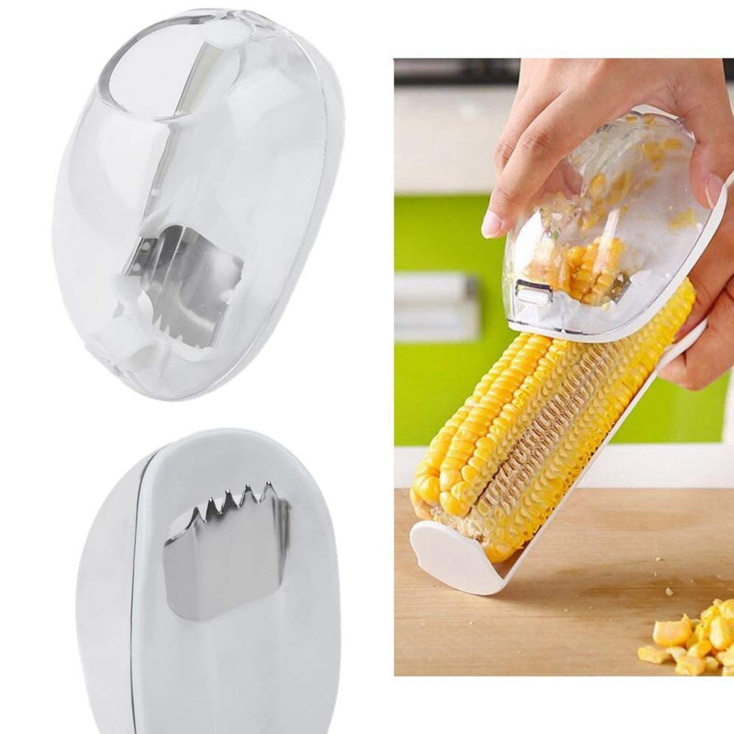 Magic Corn Remover – Easy Kernel Stripper with Steel Blades 🌽✨
