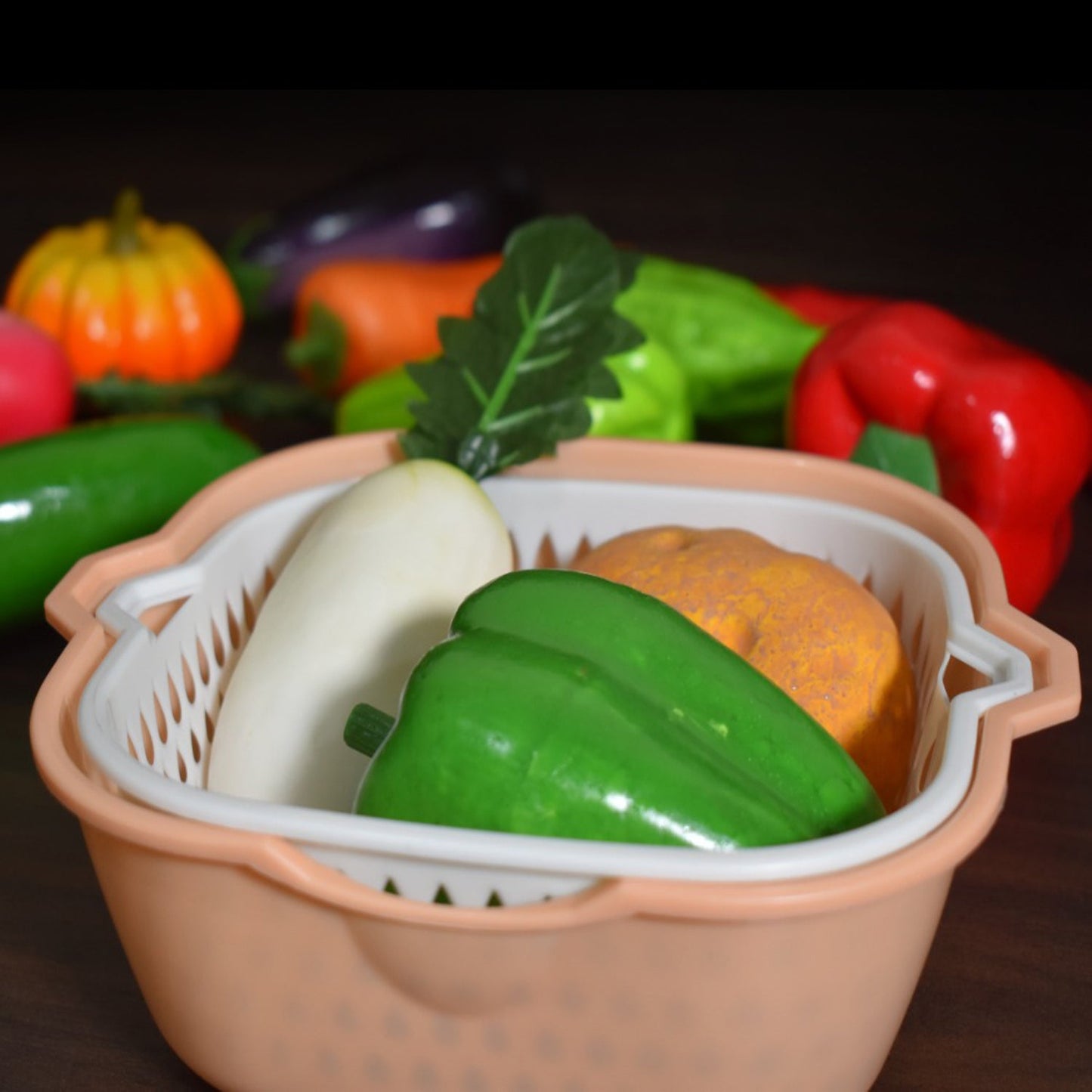 2 - in - 1 Basket Strainer – Rinse & Drain Fruits, Vegetables & More - Chestore