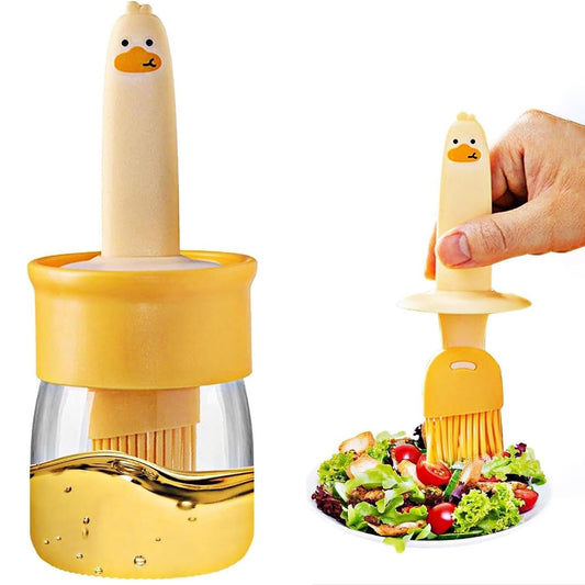 2 - in - 1 Oil Dispenser Bottle with Silicone Basting Brush - Chestore