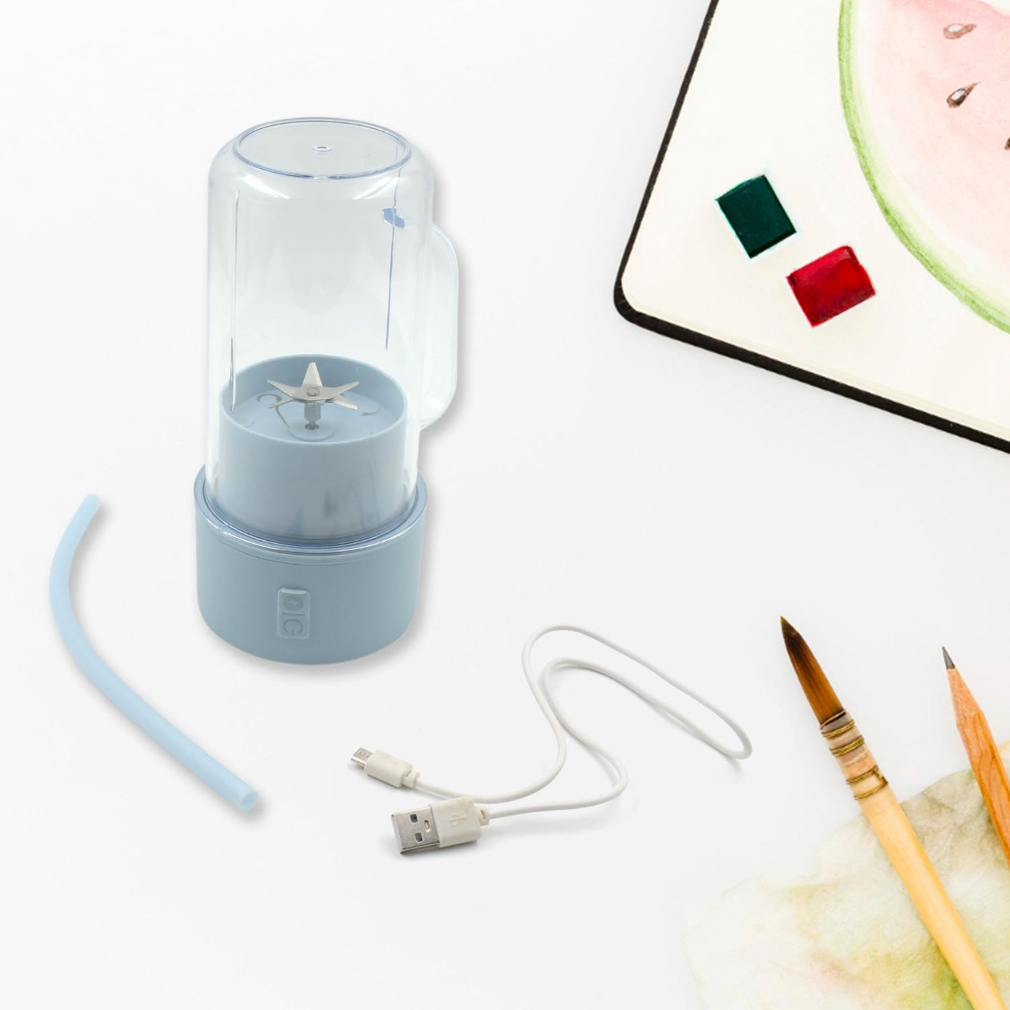 2 - in - 1 Portable USB Rechargeable Crusher Juicer – 340ml - Chestore