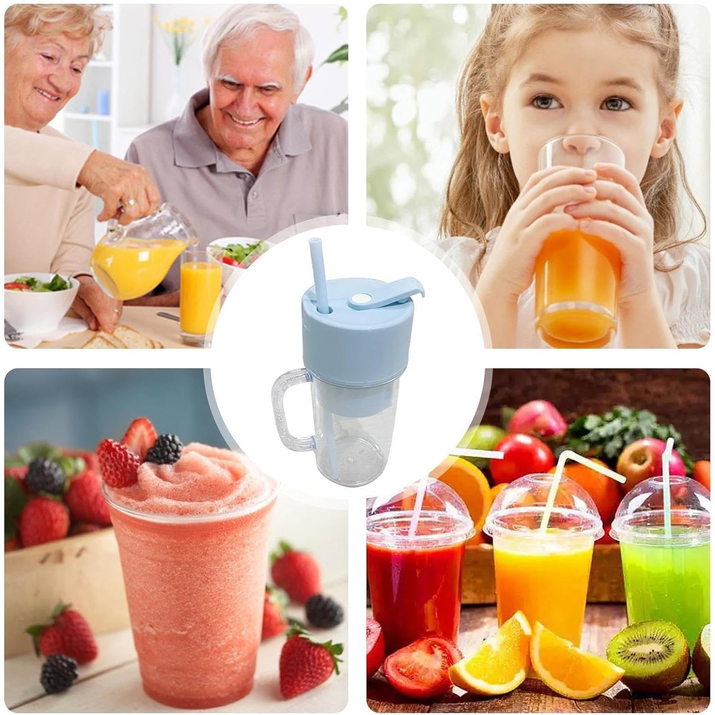 2 - in - 1 Portable USB Rechargeable Crusher Juicer – 340ml - Chestore