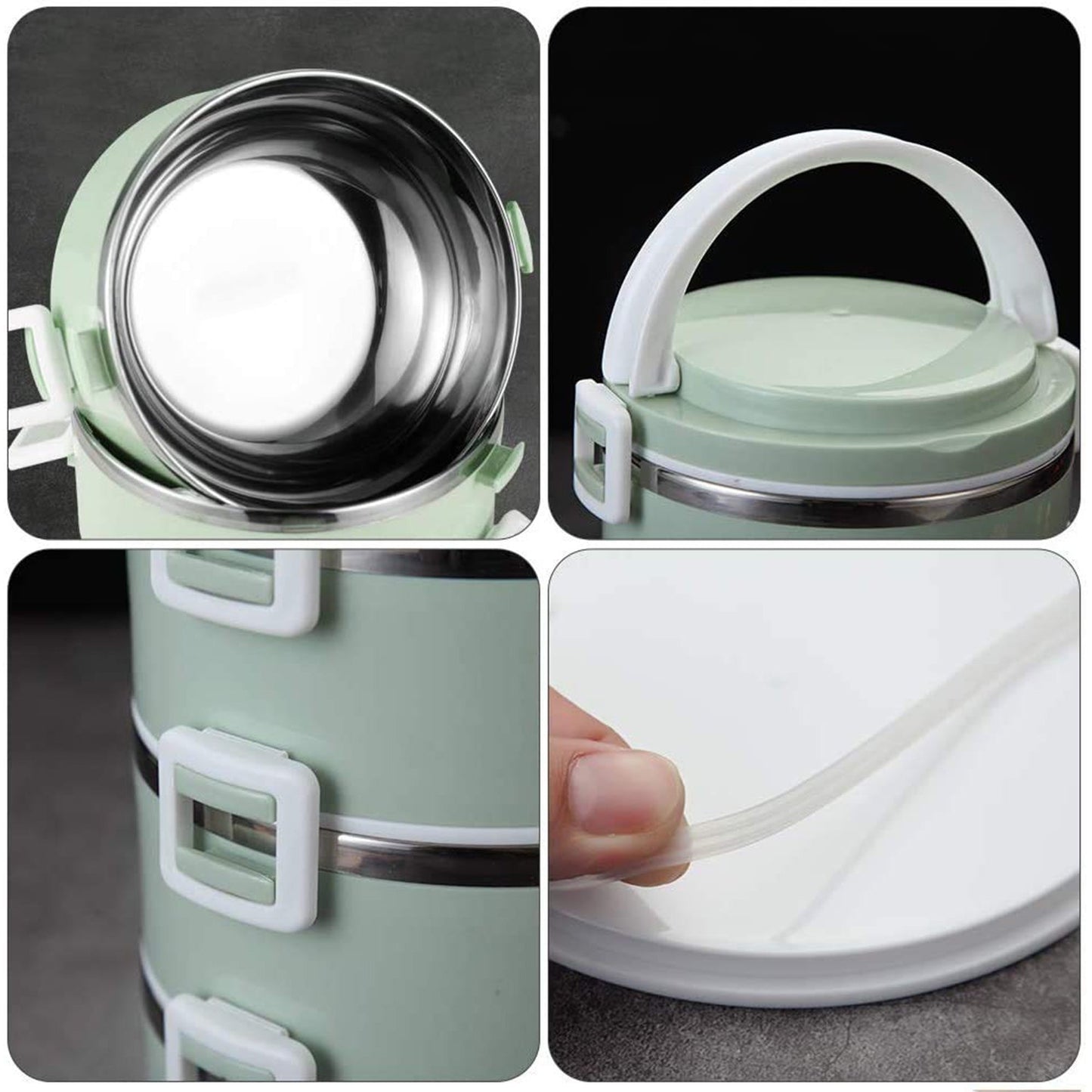 2 - Layer Stainless Steel Hot Lunch Box – Insulated & Durable - Chestore