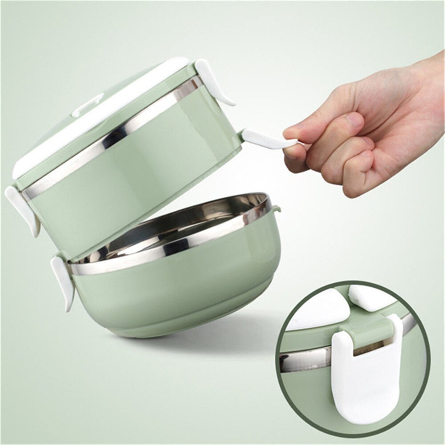 2 - Layer Stainless Steel Hot Lunch Box – Insulated & Durable - Chestore