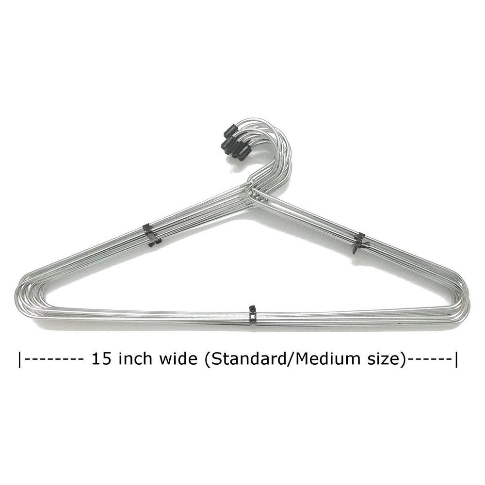230 Stainless Steel Cloth Hanger Set (12 Pcs) - Durable and Space-Saving Closet Solution
