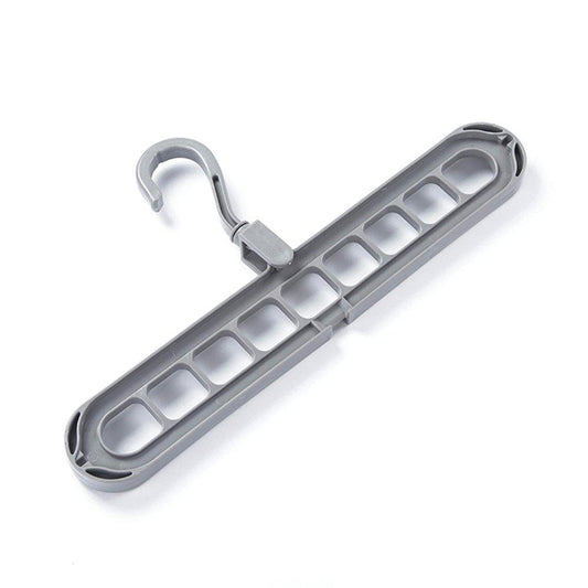9 Hole Plastic Hanger & Hanging Hook – Indoor Wardrobe, Balcony & Suit Rack Organizer