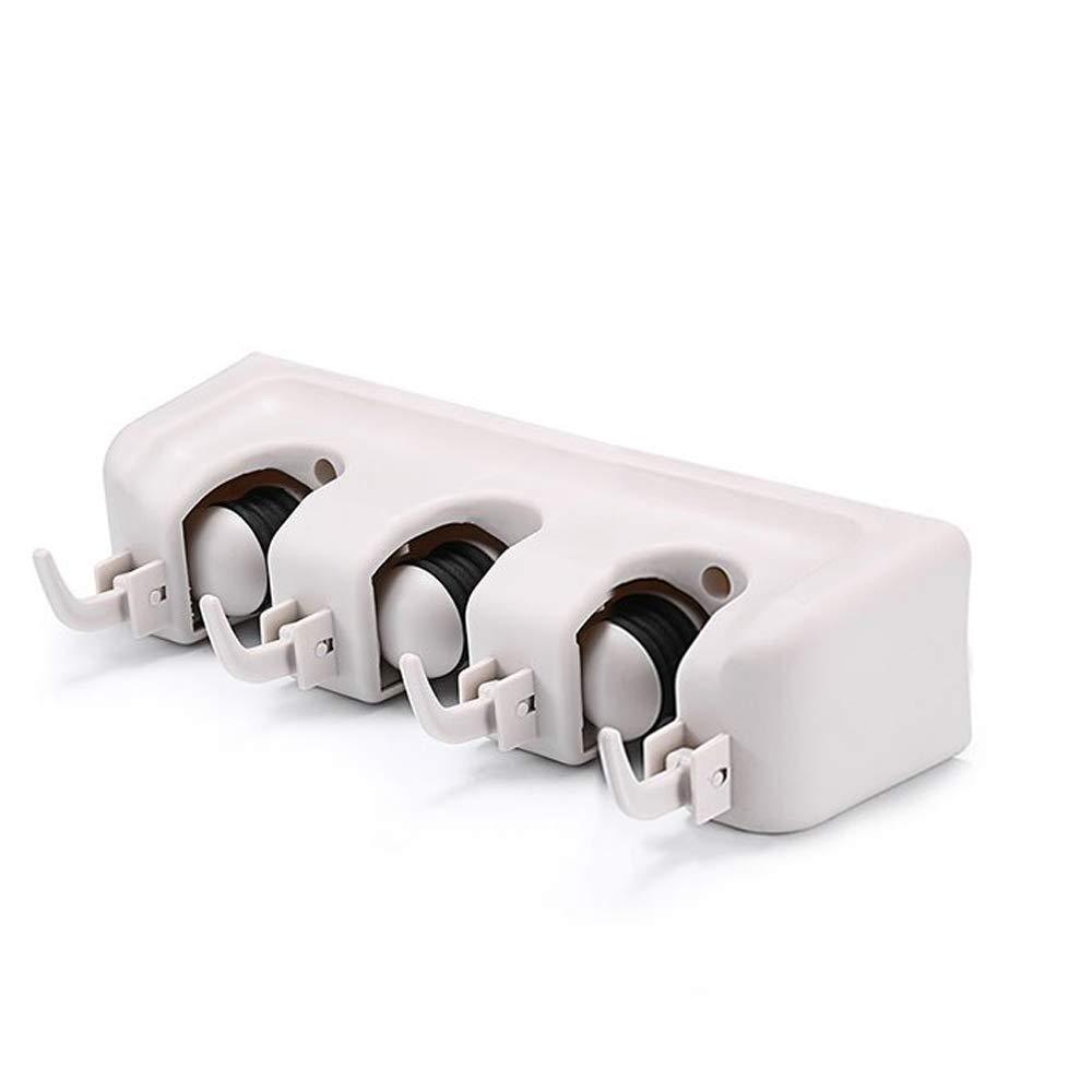 3-Layer Mop and Broom Holder – Wall Mounted Organizer | Space-Saving & Durable