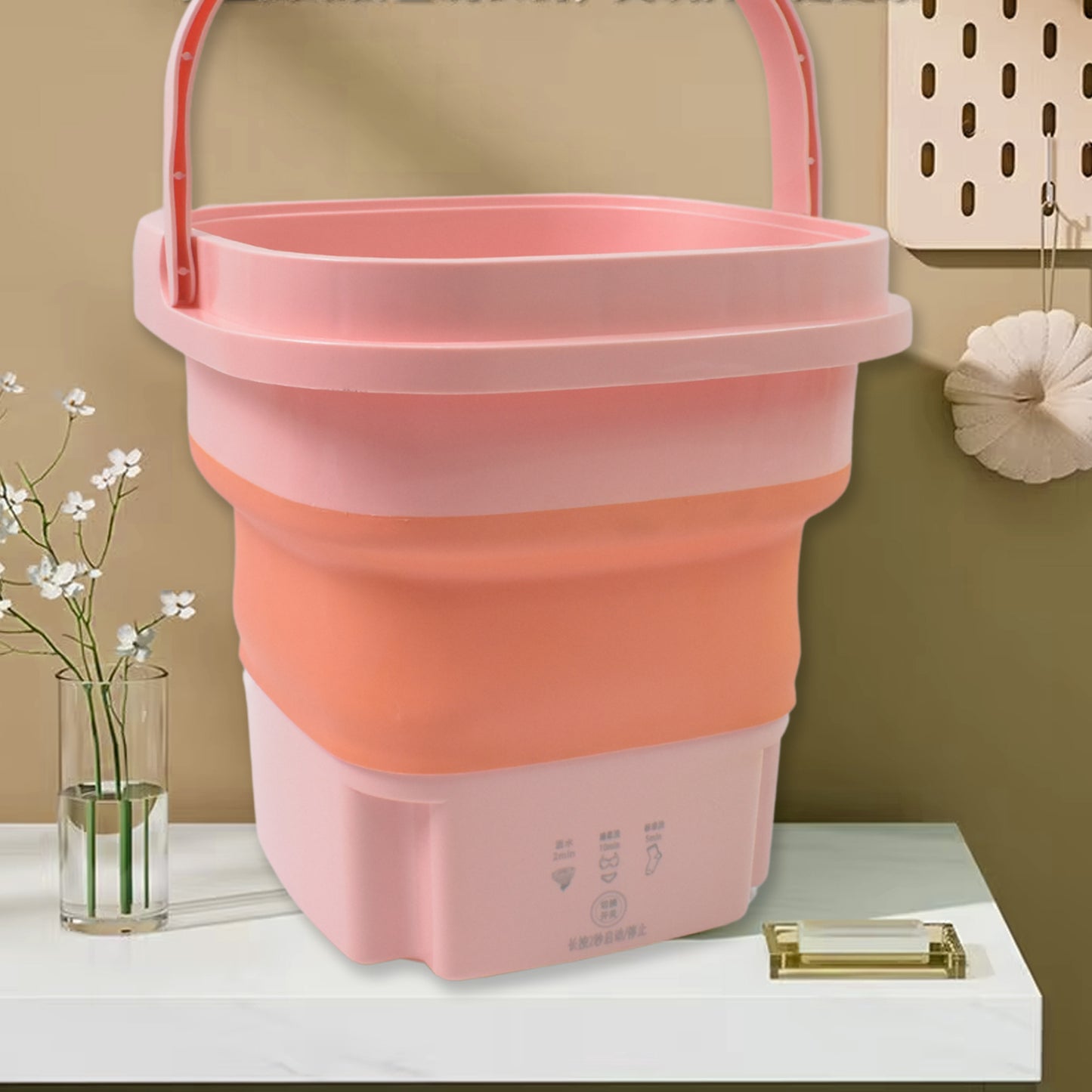 🌀🧼 Portable Washing Machine – Foldable Washer & Dryer Combo (1 Set, Mix Color)