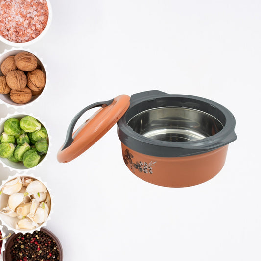 2500ml Insulated Casserole Hot Pot – Stainless Steel Chapati & Food Serving Box - Chestore
