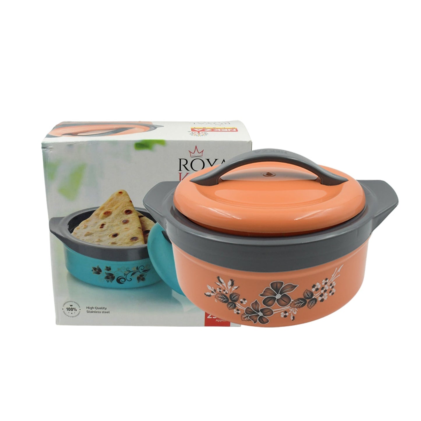 2500ml Insulated Casserole Hot Pot – Stainless Steel Chapati & Food Serving Box - Chestore