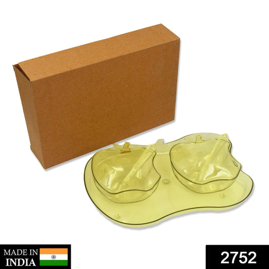 2752 Apple Shape Tray Bowl Used For Serving Snacks And Various Food Stuffs. - Chestore
