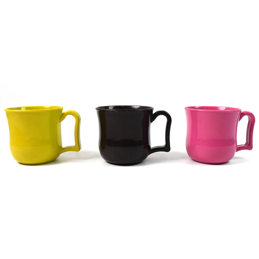 ☕ Premium Plastic Coffee/Tea Mug with Handle – 1 Pc (Loose, Mix Color)