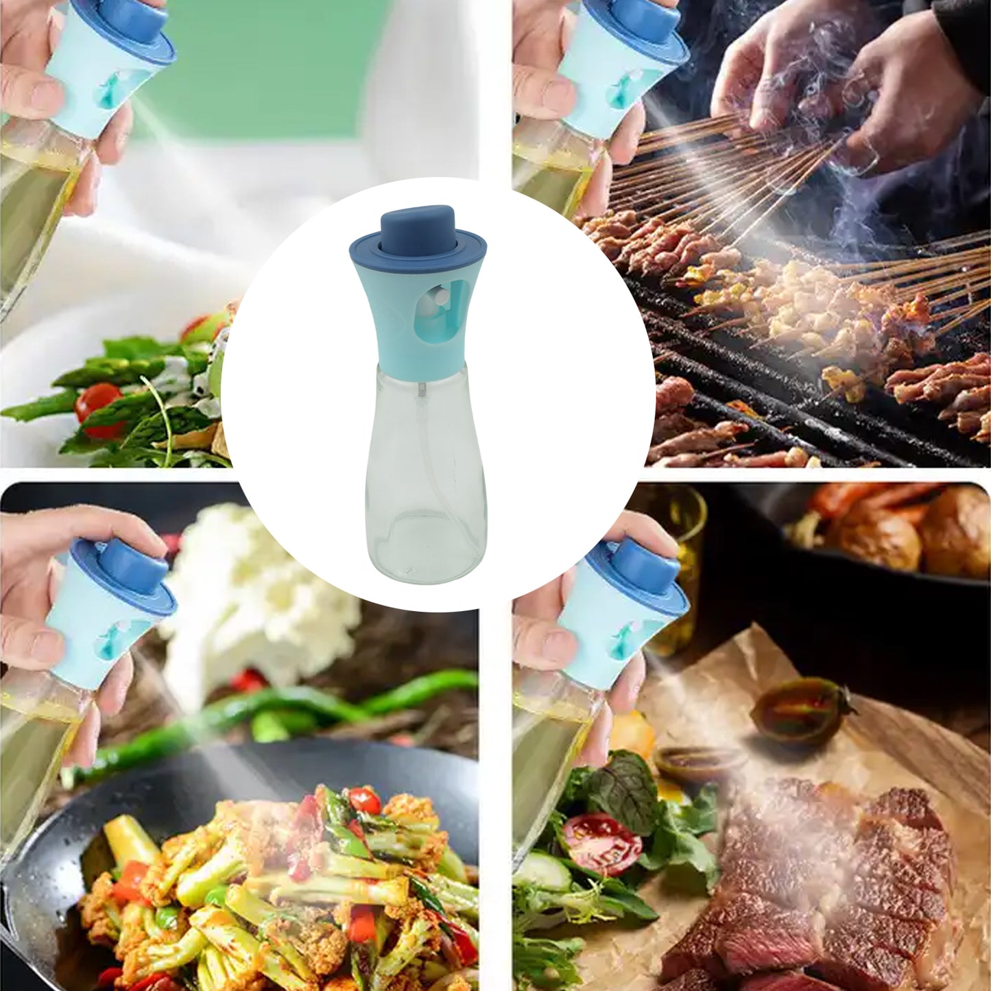 🫒 200ml Oil Dispenser Spray Bottle for Cooking – BPA-Free Plastic