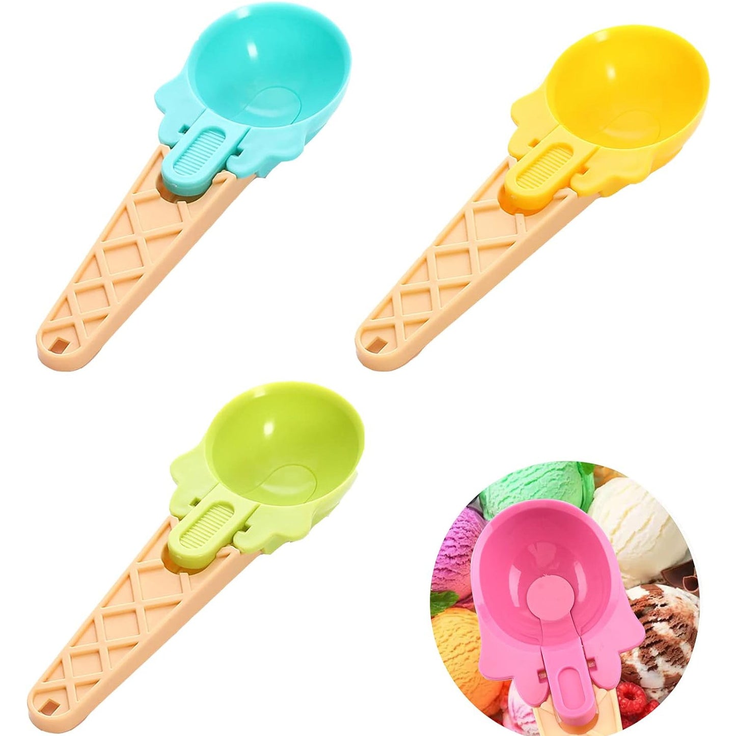 2pcs Ice Cream & Watermelon Scoop with Trigger Dipper - Chestore