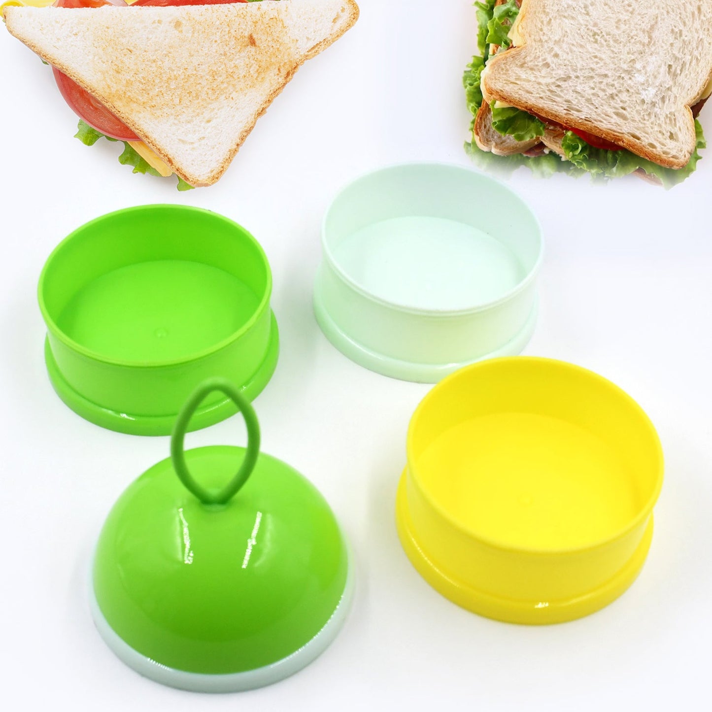 3 - Layer Lunch Box – Unique Design with Liquid Food Container (Green) - Chestore