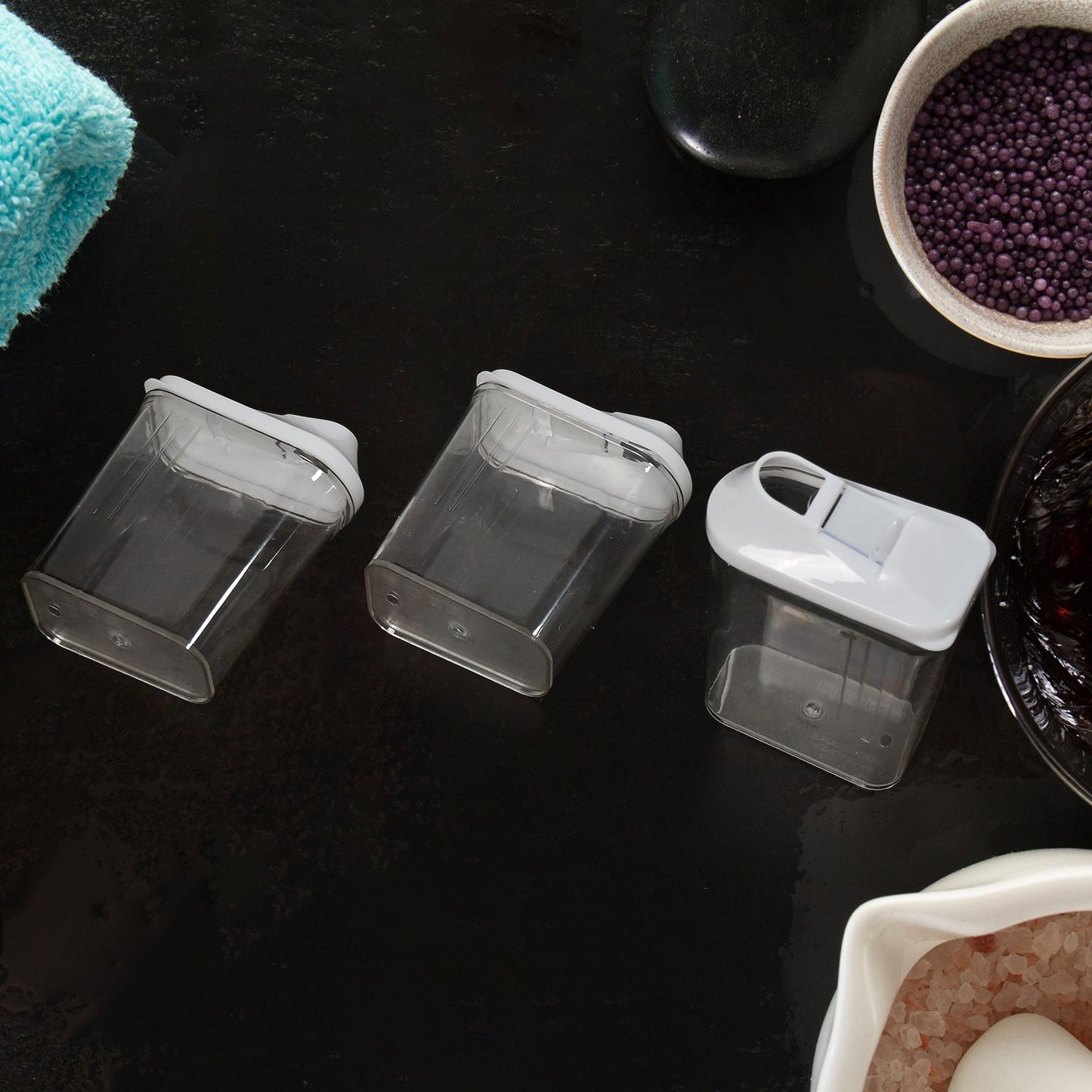 3 - Piece Transparent Kitchen Storage Jar Set – Airtight & Durable - Chestore