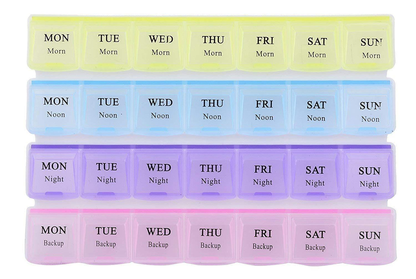 Weekly Pill Organizer Box – 7-Day 4-Times-a-Day Medicine Storage with 28 Compartments | Travel-Friendly Pill Case