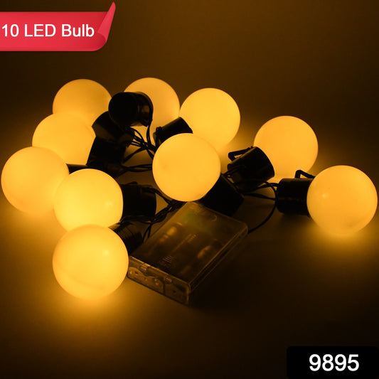 10 LED String Lights – Battery Operated Decorative Lights for Home, Party, and Events