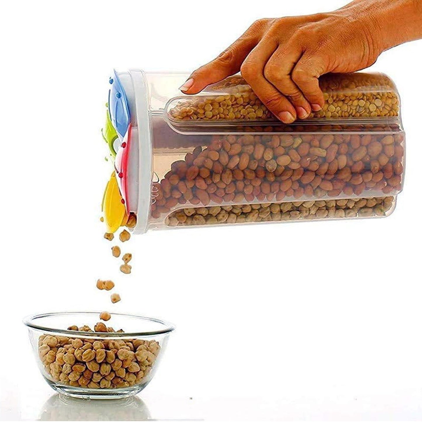 4 - Section Airtight Transparent Food Storage Container – Organize with Ease - Chestore