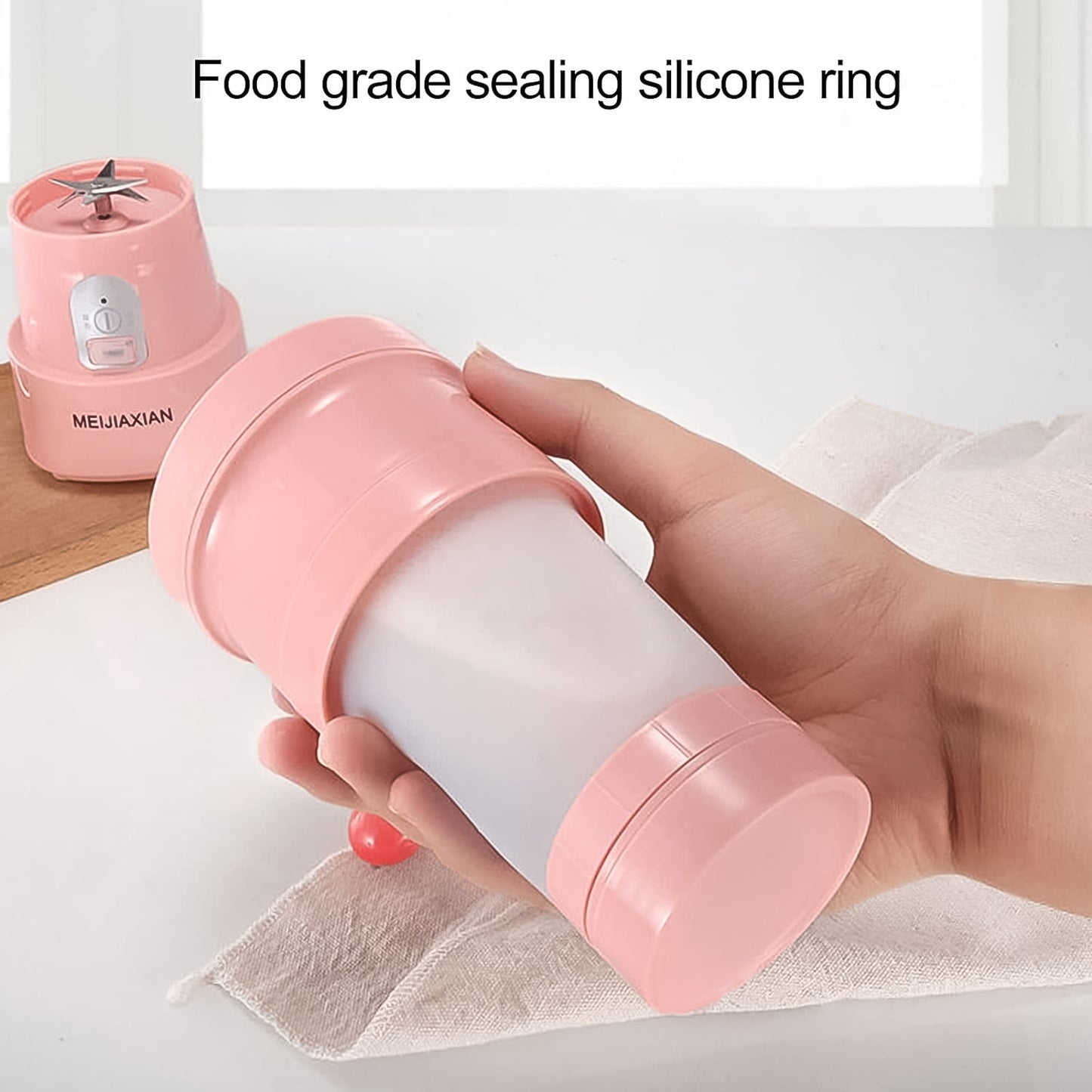 Foldable Electric Juicer | 500ml Portable Blender with 6 Blades