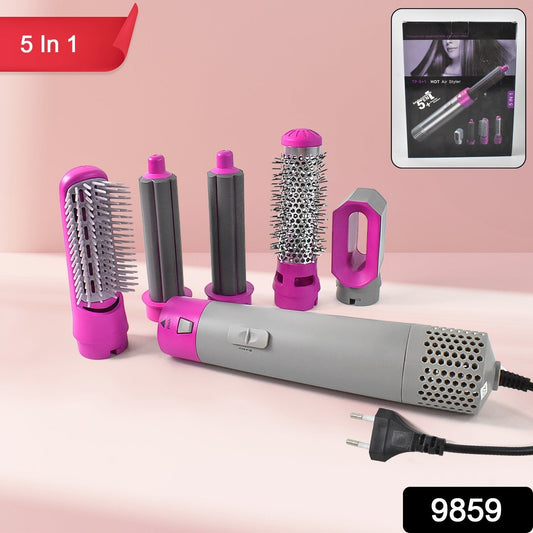 5 - in - 1 Hair Dryer Brush | Multifunctional Hot Air Styler for Volume, Smoothness & Shine - Chestore
