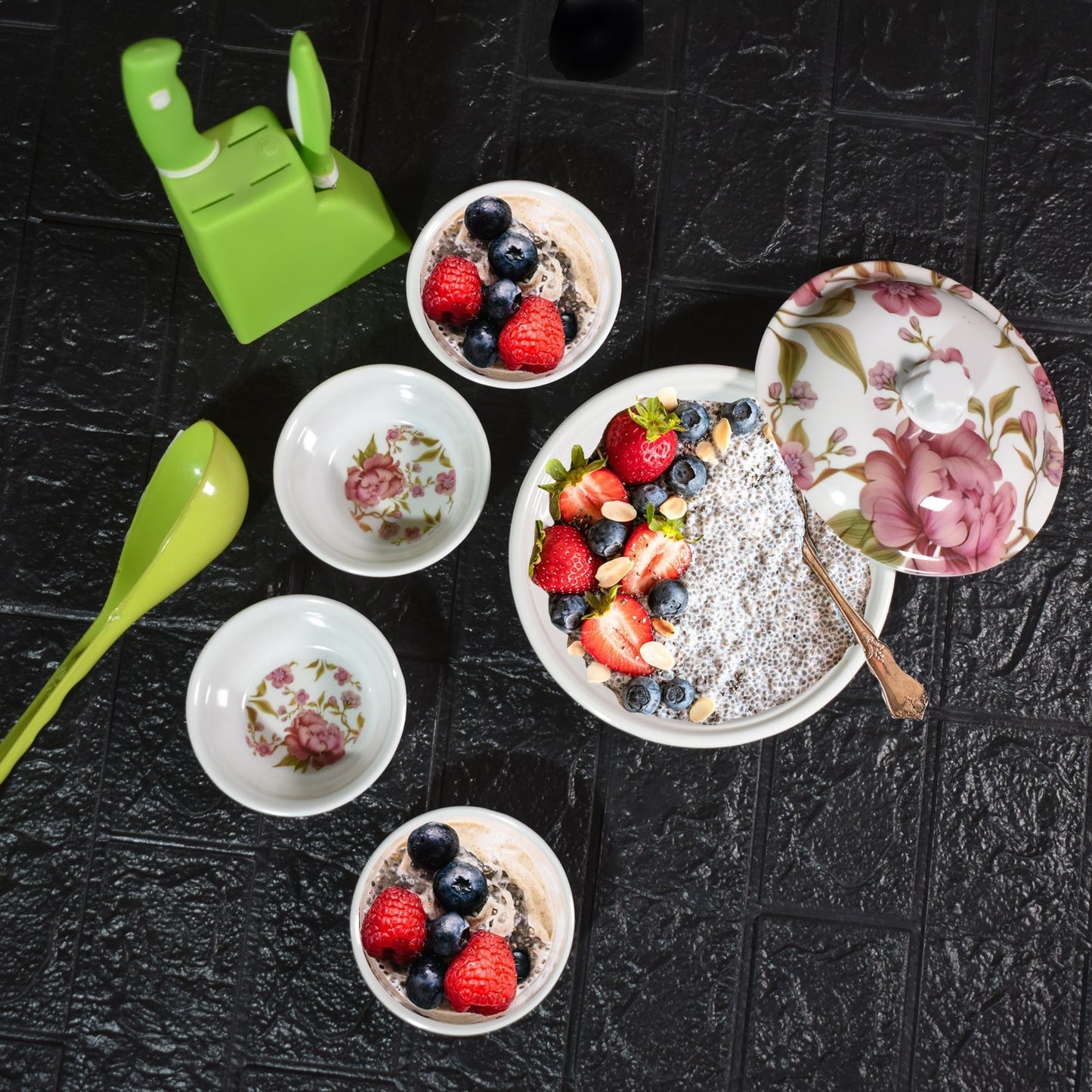 5 - Piece Pudding Set – Elegant Cutlery for Serving Desserts - Chestore