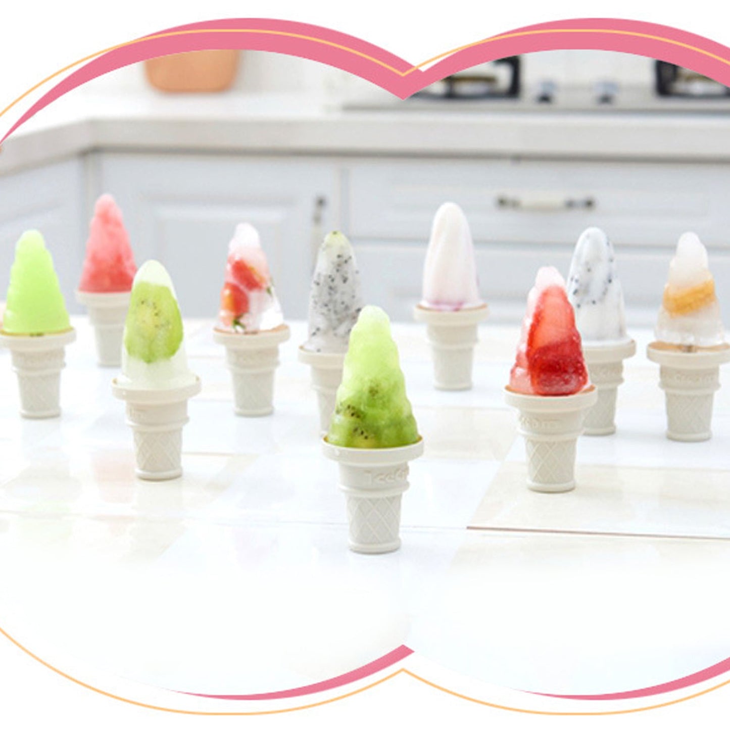 6 - Pc Ice Cream Mold – Reusable & Food - Safe - Chestore