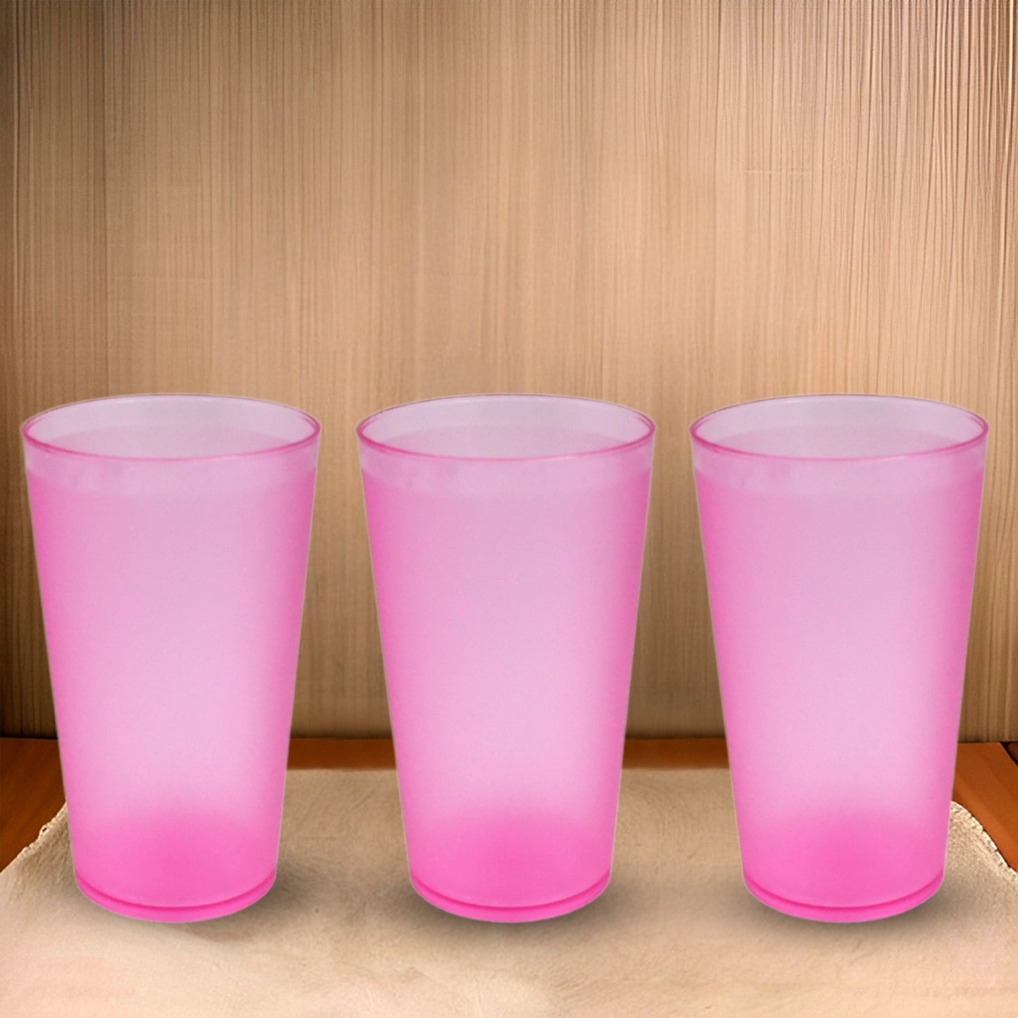 6 Pcs Large Plastic Glass Set 300ml – Durable & Multi - Purpose - Chestore