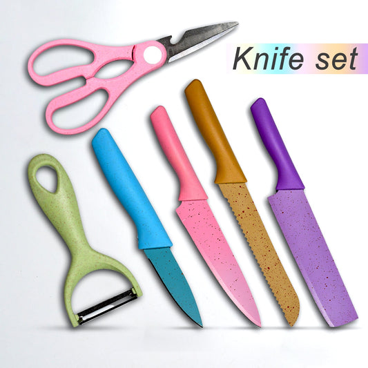 6 - Piece Professional Kitchen Knife Set – Forged Knives with Box - Chestore