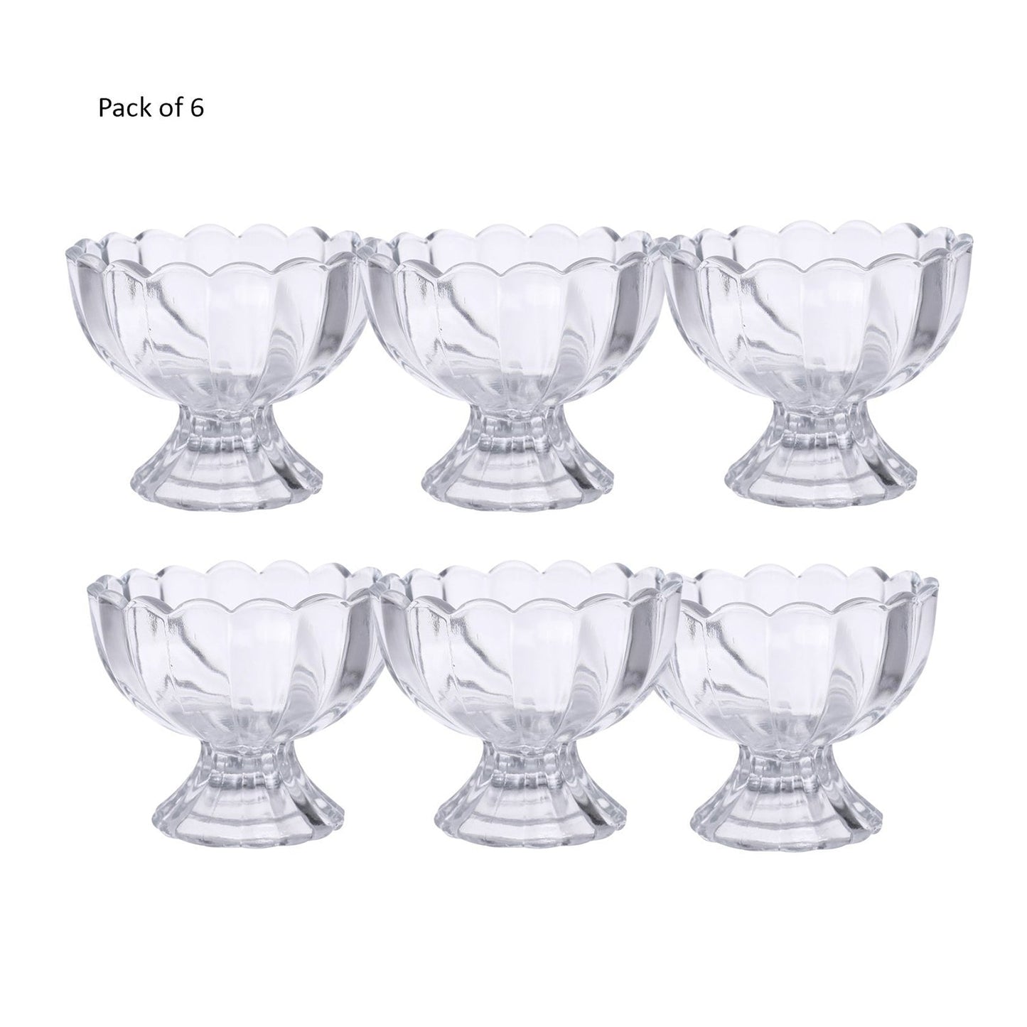 6 - Piece Serving Dessert Bowl Set – Ice Cream, Salad & Fruit Bowls - Chestore