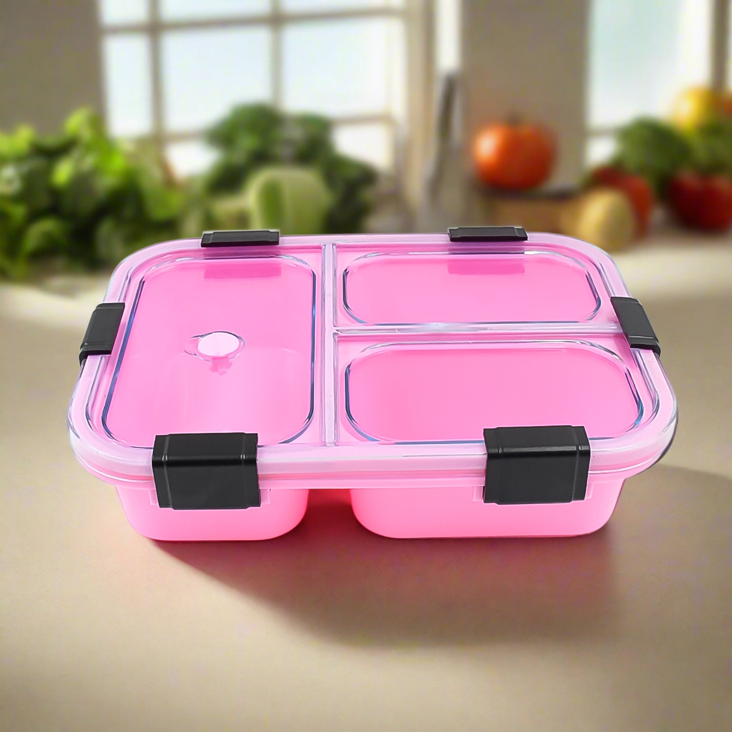 3-Compartment Insulated Lunch Box | Leakproof & Portable