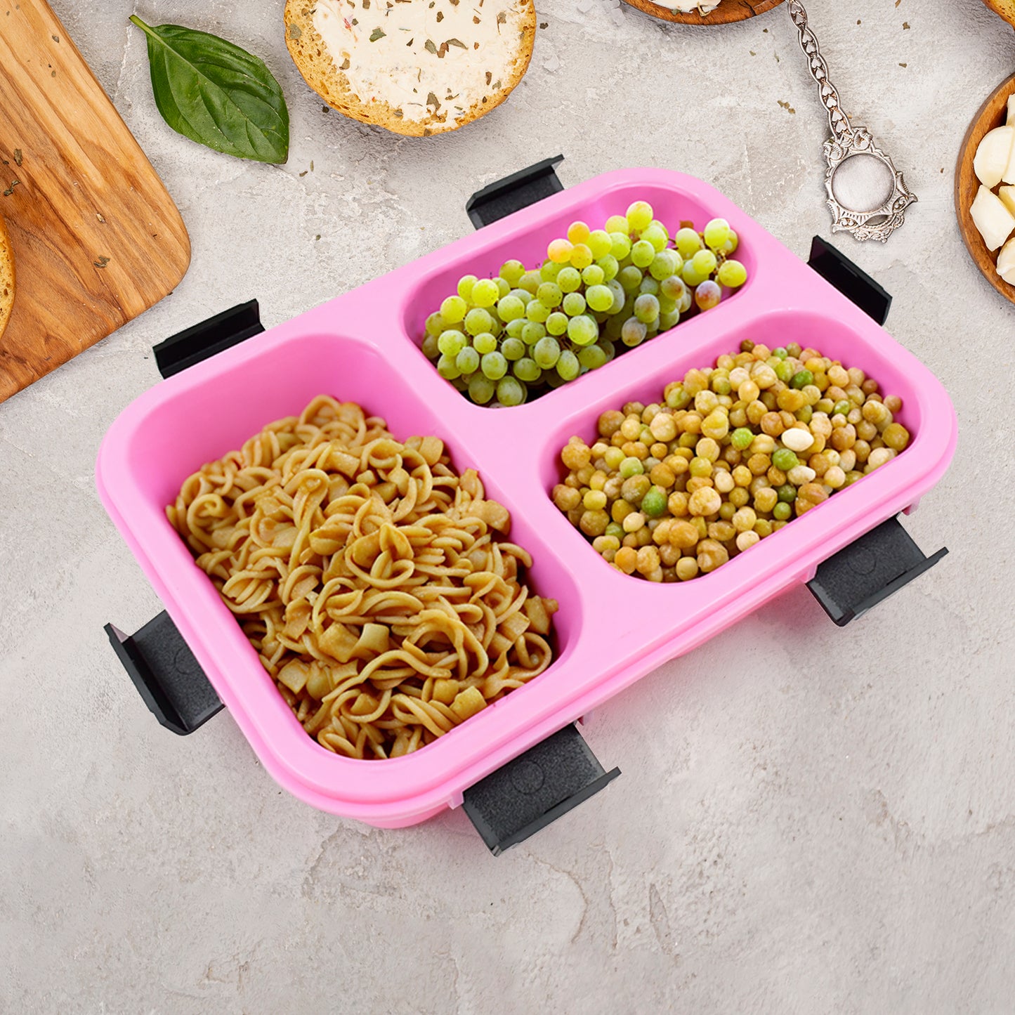 3-Compartment Insulated Lunch Box | Leakproof & Portable