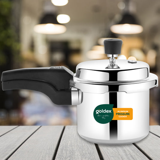 🍲 Aluminium Classic Goldex Pressure Cooker with Outer Lid – 1.5 Litres
