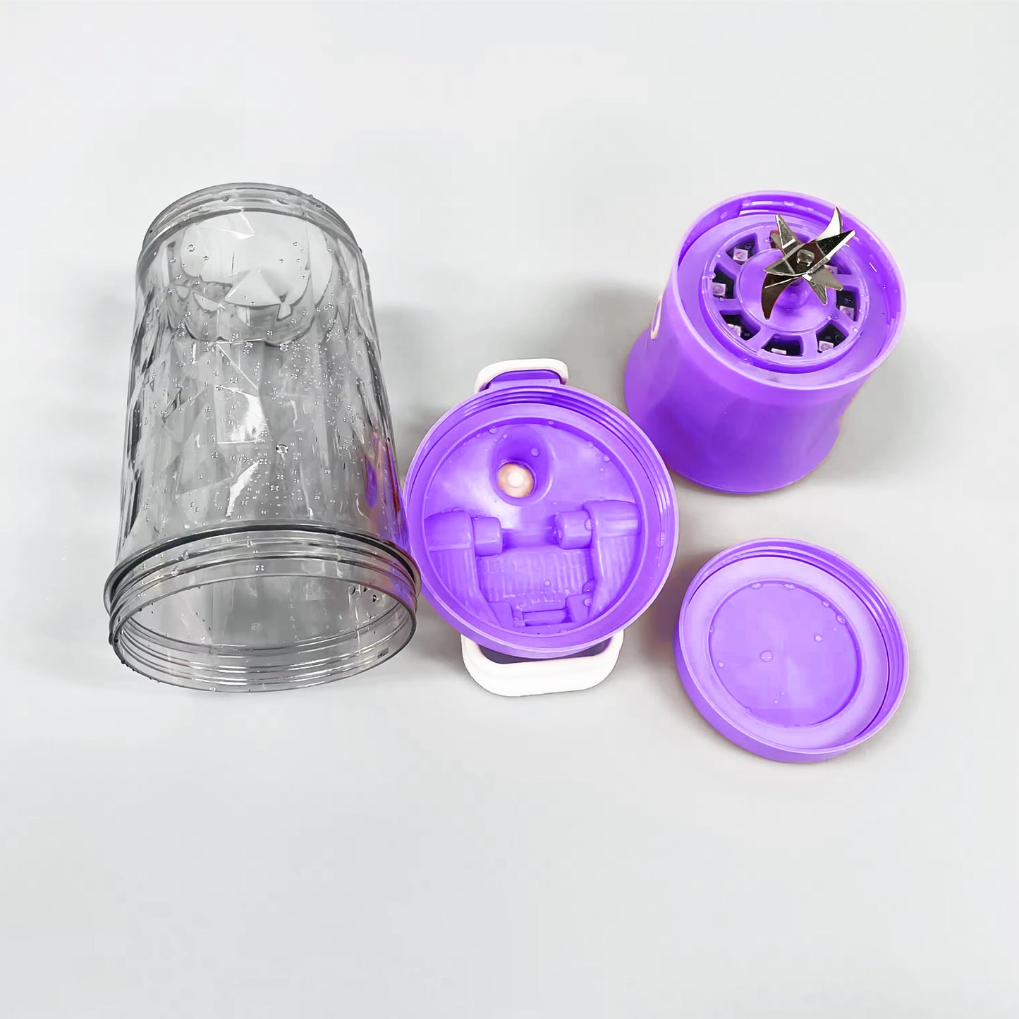 Electric Crusher Juicer with Multicolor Light | 8-Blade, 600ml Juicer