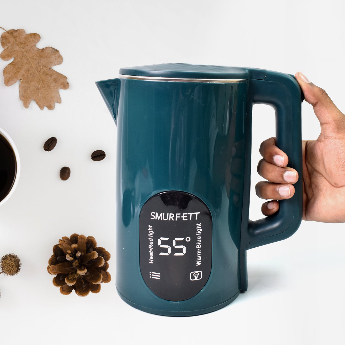 🔥 Temperature Display Electric Kettle – 2.5L, 1500W, 55°C Constant Warmth