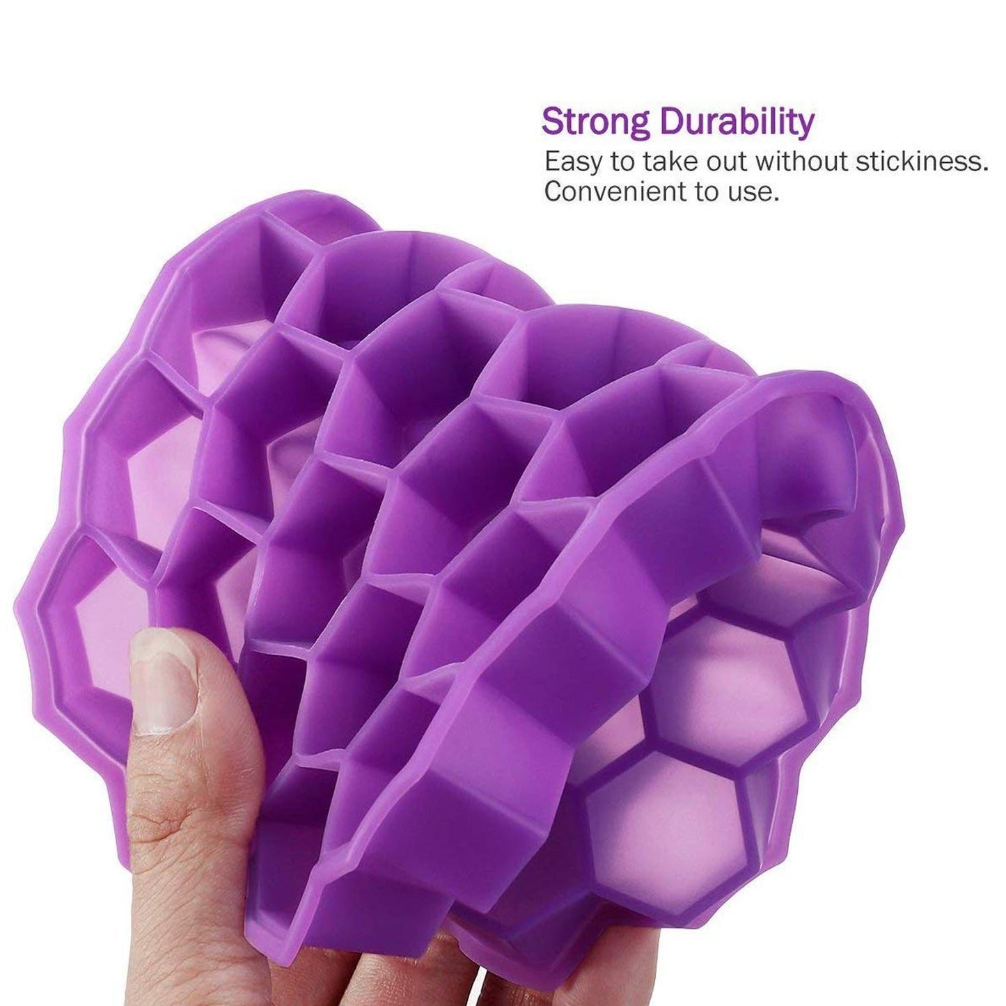 🧊 Silicone Ice Cube Tray – 32 Cavities (Multicolor)