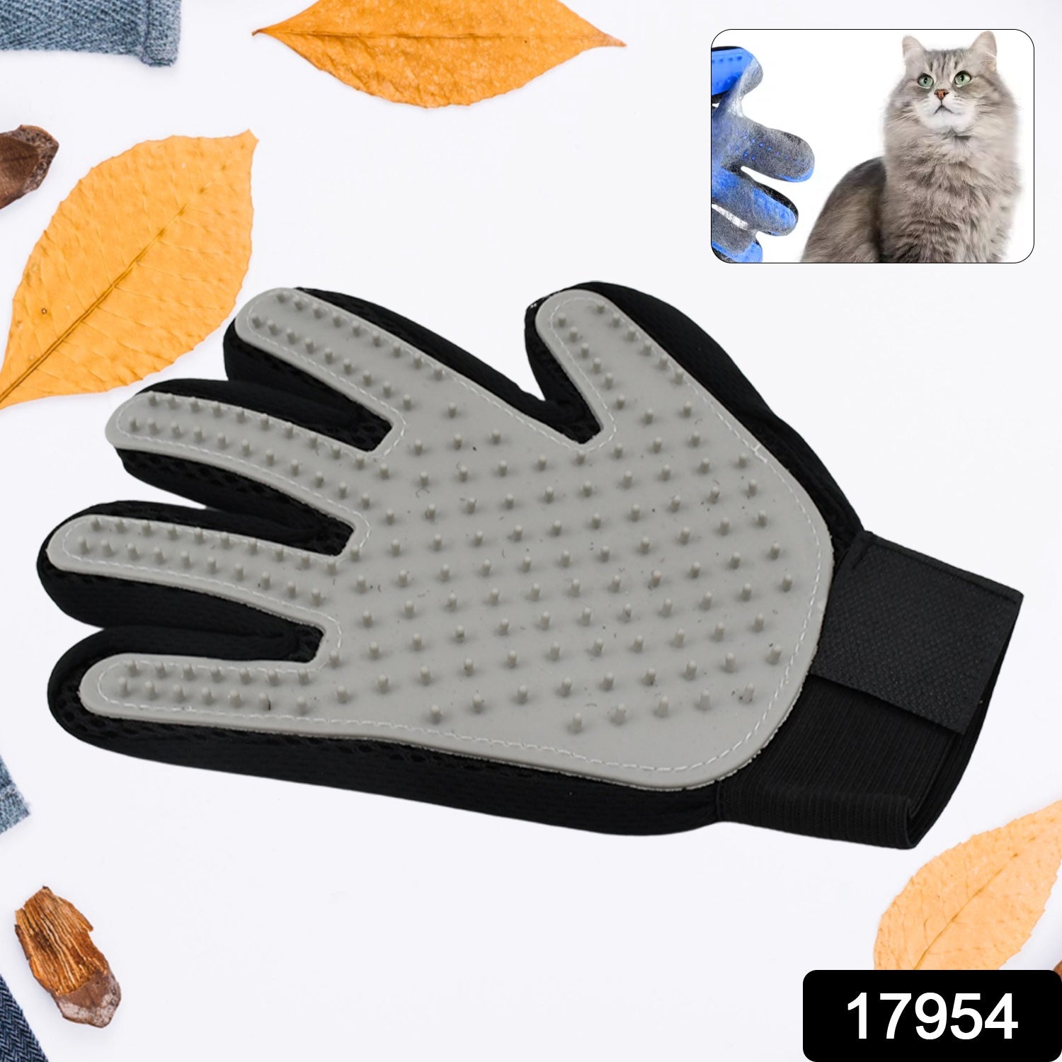 True Touch Pet Grooming Glove – Deshedding & Bathing Brush Glove for Dogs & Cats