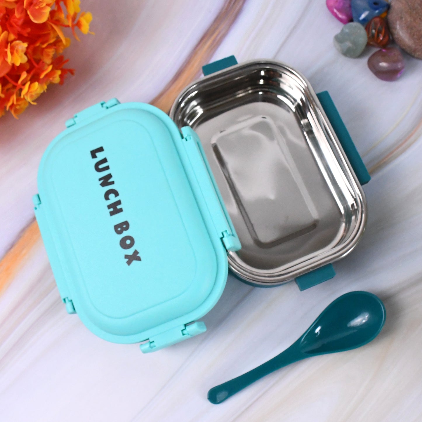 Insulated Stainless Steel Lunch Box – Leakproof & Comes with Spoon 🍱🔥❄️