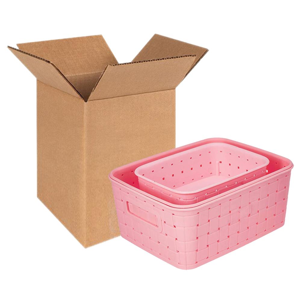 Multipurpose Smart Shelf Storage Basket Set (3 Pcs) – Durable & Space-Saving