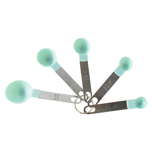 5-Piece Stainless Steel & Plastic Measuring Spoon Set – Precise & Durable 🥄✨