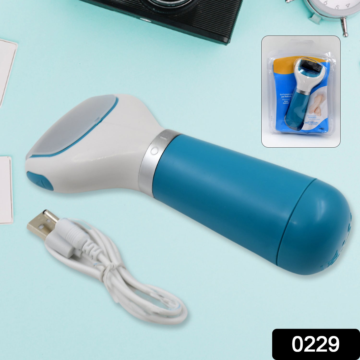 Electric Dry Foot File Callus Remover – Smooth Feet in Minutes | Dead Skin Remover for Heels & Soles
