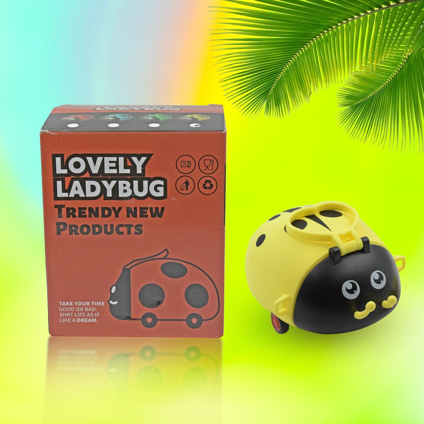 Cute Bug-Shaped Kids Water Bottle with Straw & Adjustable Strap – Fun & Portable