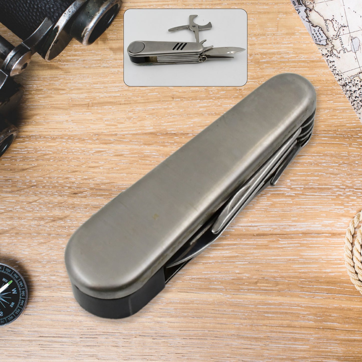 Multi-Function Pocket Tool Chest Knife – Compact Survival Gear for Everyday Use